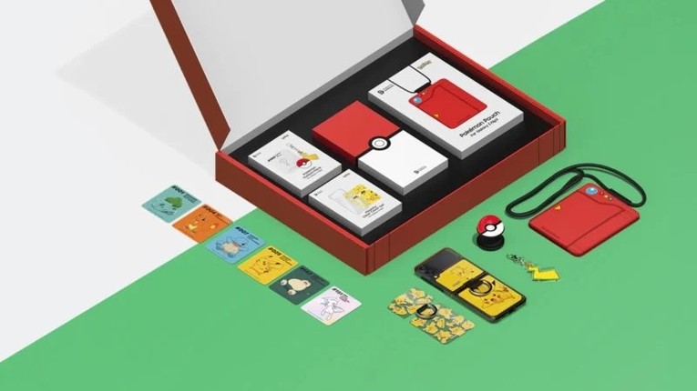 Phi&ecirc;n bản giới hạn Pokemon của Galaxy Z Flip 3. Ảnh: Samsung Electronics