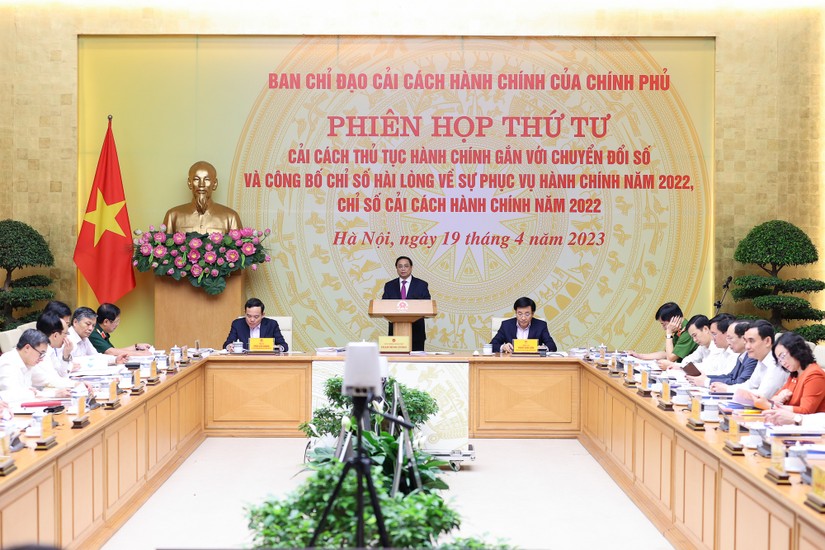 Phiên bản chính thức của 555Win Phạm Minh Ch&iacute;nh đ&atilde; chủ tr&igrave; Phi&ecirc;n họp thứ 4 của Ban Chỉ đạo cải c&aacute;ch h&agrave;nh ch&iacute;nh của Ch&iacute;nh phủ. Ảnh: VGP