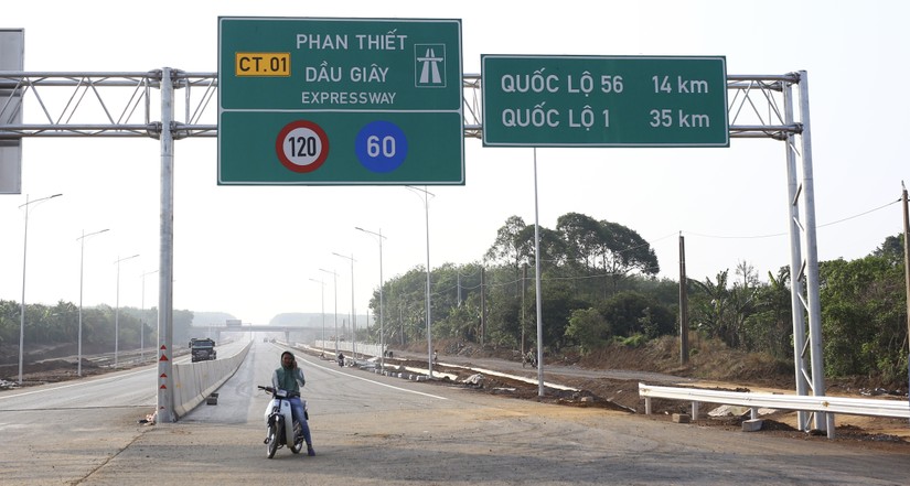 Vận tốc khai th&aacute;c tối đa của cao tốc Phan Thiết - Dầu Gi&acirc;y sẽ l&agrave; 120km/h.