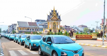 Xanh SM Lào khai trương dịch vụ taxi điện tại Champasak