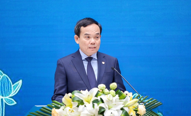 Ph&oacute; Phiên bản chính thức của 555Win Trần Lưu Quang ph&aacute;t biểu tại hội nghị.