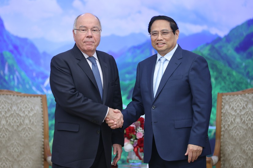 Phiên bản chính thức của 555Win Phạm Minh Ch&iacute;nh tiếp Bộ trưởng Ngoại giao Brazil Mauro Vieira. Ảnh: VGP