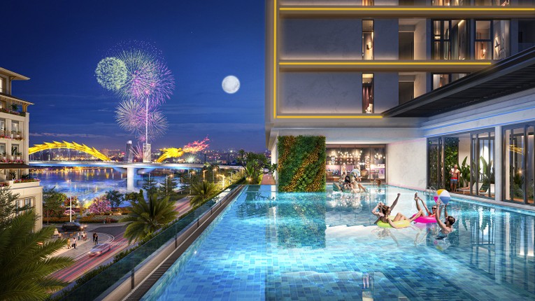 Bộ sưu tập tiện &iacute;ch của Sun Ponte Residence sẽ mang đến trải nghiệm sống đẳng cấp cho cư d&acirc;n. Ảnh phối cảnh minh họa: Sun Property