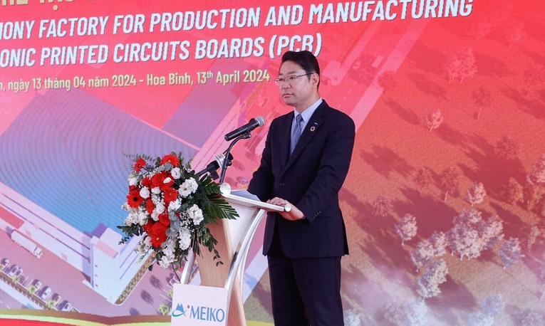&Ocirc;ng Atsushi Sakate, Ph&oacute; Chủ tịch Thường trực tập đo&agrave;n Meiko. Ảnh: VGP.
