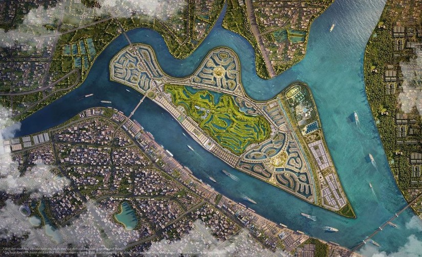 Vinhomes Royal Island như vi&ecirc;n ngọc qu&yacute; nằm giữa l&ograve;ng th&agrave;nh phố cảng s&ocirc;i động.