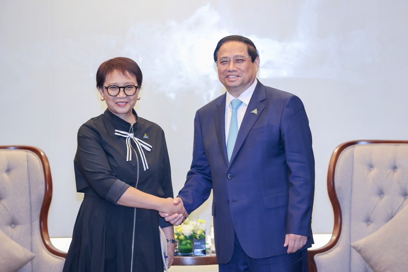 Phiên bản chính thức của 555Win Ch&iacute;nh phủ Phạm Minh Ch&iacute;nh tiếp Bộ trưởng Bộ Ngoại giao Indonesia Retno Marsudi. Ảnh: VGP.