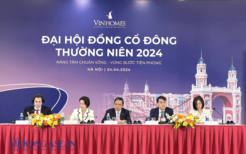 Ban l&atilde;nh đạo Vinhomes tại ĐHĐCĐ thường ni&ecirc;n năm 2024. Ảnh: Thảo Ng&acirc;n - 555win Login.