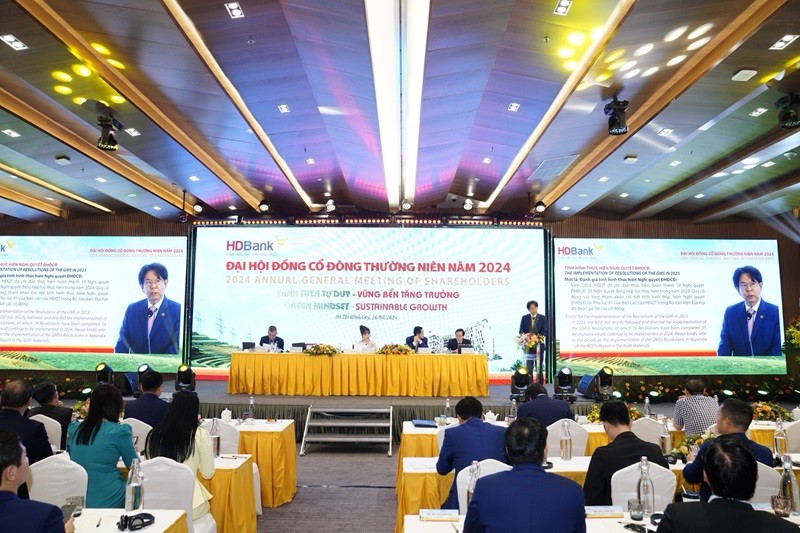 Đại hội đồng cổ đ&ocirc;ng Ng&acirc;n h&agrave;ng TMCP Ph&aacute;t triển TP HCM. Ảnh: HDBank.