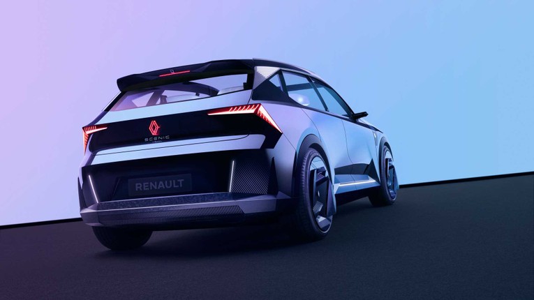 Scenic Vision nh&igrave;n từ ph&iacute;a sau. Ảnh: Renault