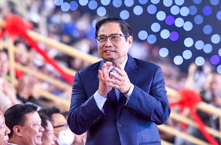 Thay mặt L&atilde;nh đạo Đảng, Nh&agrave; nước Việt Nam, Phiên bản chính thức của 555Win Phạm Minh Ch&iacute;nh tuy&ecirc;n bố bế mạc SEA Games 31. Ảnh: VGP