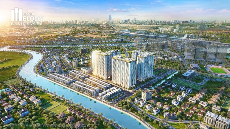 Hanoi Melody Residences tọa lạc giữa miền xanh T&acirc;y Nam Linh Đ&agrave;m