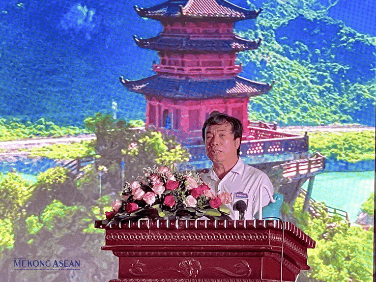 &Ocirc;ng Nguyễn Văn Trường, Gi&aacute;m đốc Trang Nhà Cái 555win.com - Đăng Nhập +555k x&acirc;y dựng Xu&acirc;n Trường ph&aacute;t biểu tại hội nghị. Ảnh: Thảo Ng&acirc;n