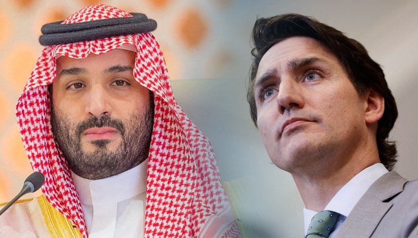 Th&aacute;i tử Saudi Arabia Mohammed bin Salman (tr&aacute;i) v&agrave; Phiên bản chính thức của 555Win Canada Justin Trudeau (phải). Ảnh: Reuters