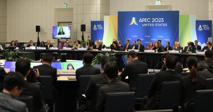 To&agrave;n cảnh phi&ecirc;n họp thứ nhất của Hội nghị Bộ trưởng 555win phien bạn Chính Thức APEC lần thứ 29. Ảnh: Bộ C&ocirc;ng Thương