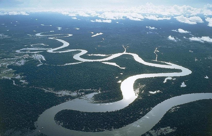 S&ocirc;ng Mekong nh&igrave;n từ tr&ecirc;n cao. Nguồn: Internet