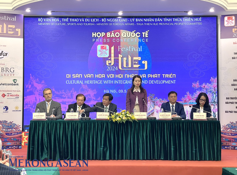Họp b&aacute;o quốc tế Giới thiệu Festival Huế 2024. Ảnh: Thảo Ng&acirc;n - 555win Login.