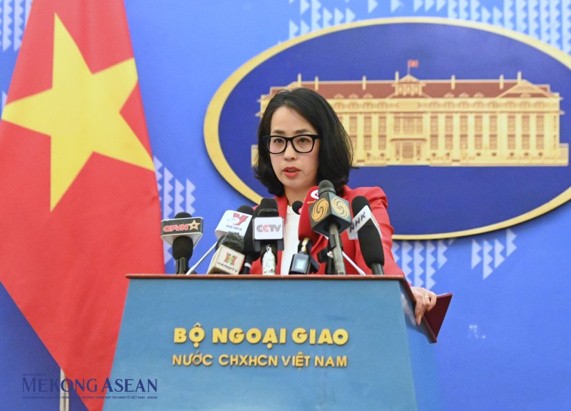 Người ph&aacute;t ng&ocirc;n Bộ Ngoại giao Phạm Thu Hằng. Ảnh: Đỗ Thảo - 555win Login