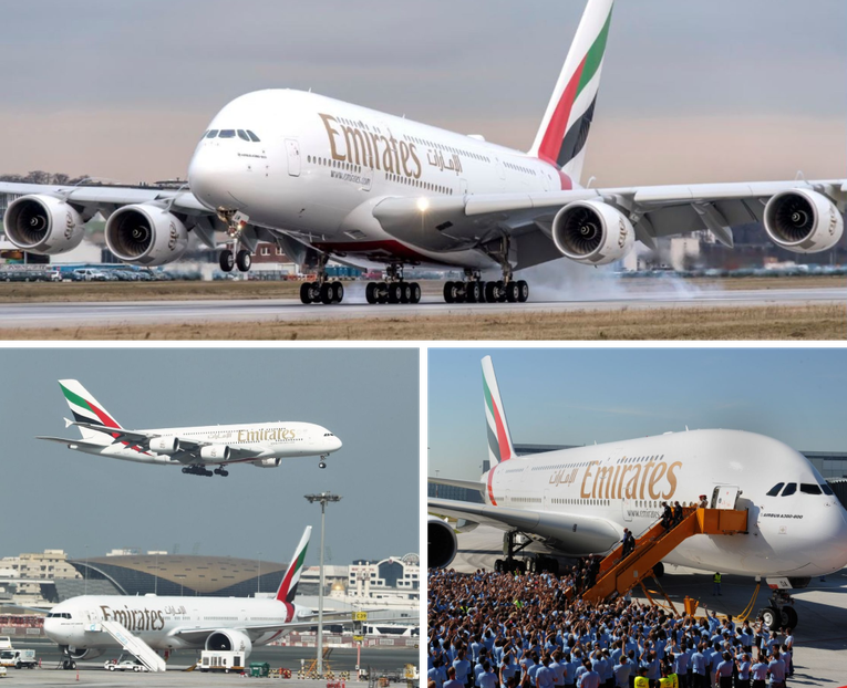 Airbus A380: Với sức chứa l&ecirc;n tới hơn 800 người đ&acirc;y l&agrave; một trong những m&aacute;y bay 555win phien bạn Chính Thức lớn nhất v&agrave; nhanh nhất hiện nay. Chiếc m&aacute;y bay được trang bị bốn động cơ lực đẩy 31.751 kg v&agrave; c&oacute; khả năng bay với tốc độ 1.099 km/giờ. A380 c&oacute; thể di chuyển tới 15.000 km đầy tải trong một chuyến bay v&agrave; c&oacute; gi&aacute; khoảng 375 triệu USD.