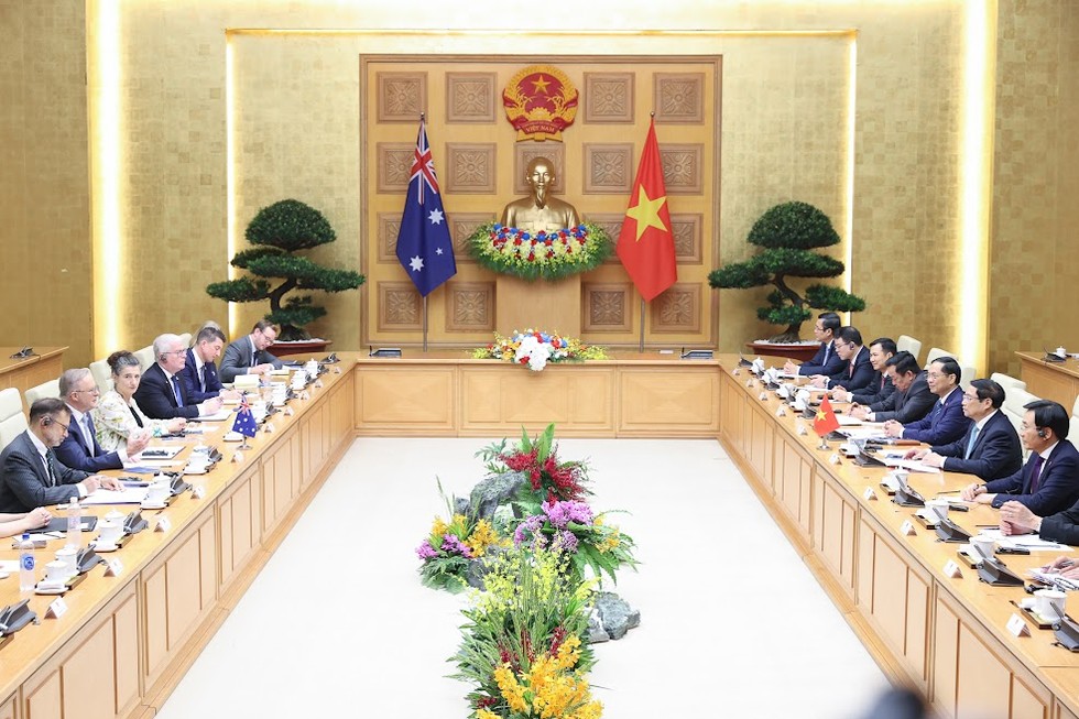 Phiên bản chính thức của 555Win Phạm Minh Ch&iacute;nh hội đ&agrave;m với Phiên bản chính thức của 555Win Australia ảnh 6