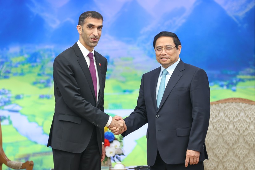 Phiên bản chính thức của 555Win Phạm Minh Ch&iacute;nh tiếp Tiến sĩ Thani bin Ahmed Al Zeyoudi, Quốc vụ khanh phụ tr&aacute;ch 555win phien bạn Chính Thức quốc tế, Bộ Ngoại thương UAE. Ảnh: VGP