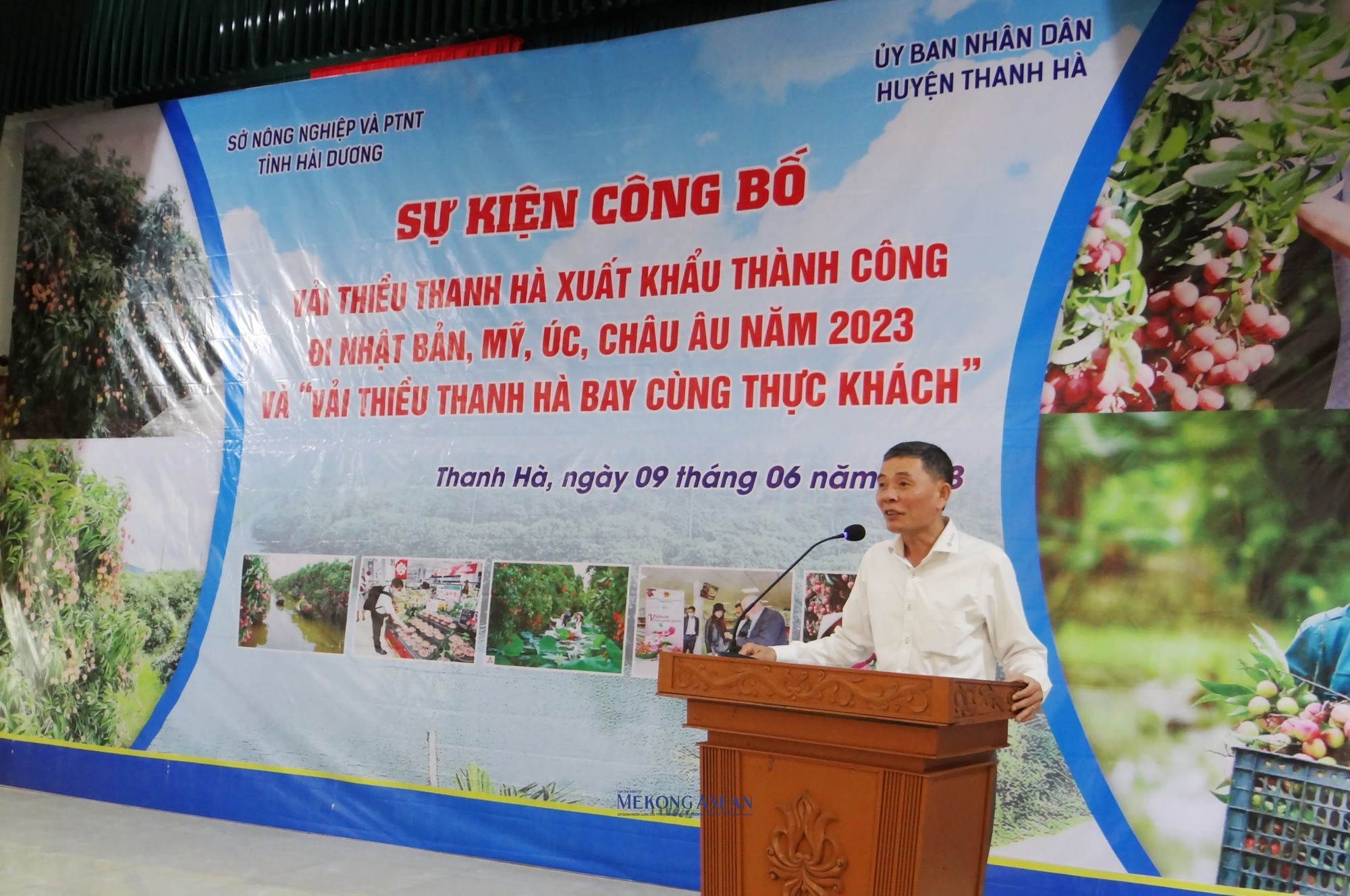 &Ocirc;ng Dương Tiến Nghĩa, TGĐ CTCP Dịch vụ suất ăn h&agrave;ng kh&ocirc;ng Việt Nam ph&aacute;t biểu.