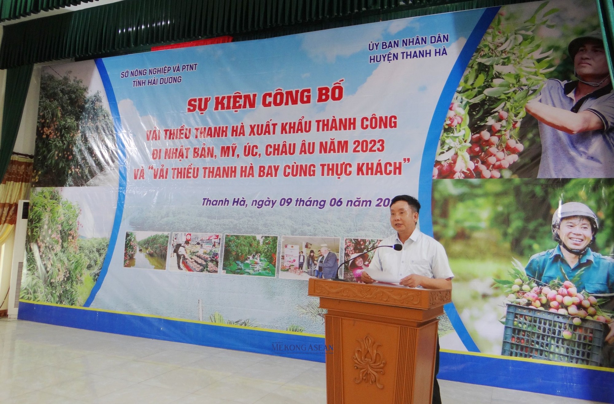 Ph&oacute; Chủ tịch UBND tỉnh Hải Dương Trần Văn Qu&acirc;n ph&aacute;t biểu.