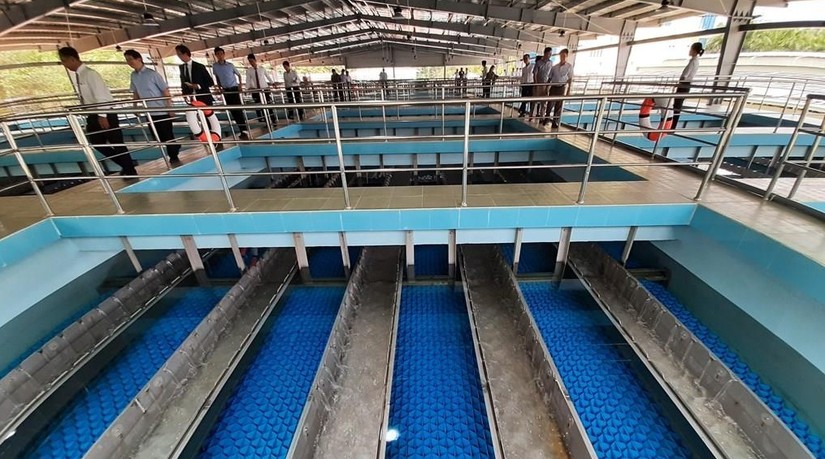 Khai th&aacute;c hiệu quả t&agrave;i nguy&ecirc;n nước. Ảnh minh họa: TTXVN.