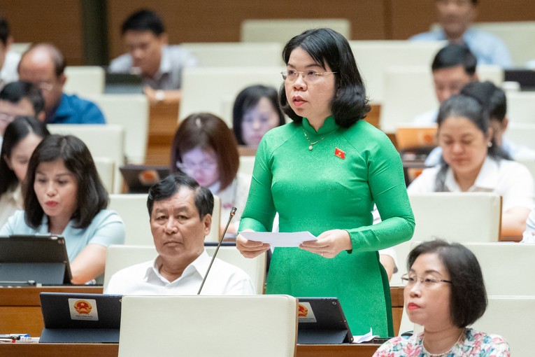 Đại biểu Nguyễn Thị Ngọc Xu&acirc;n - Đo&agrave;n ĐBQH tỉnh B&igrave;nh Dương. Ảnh: quochoi.vn