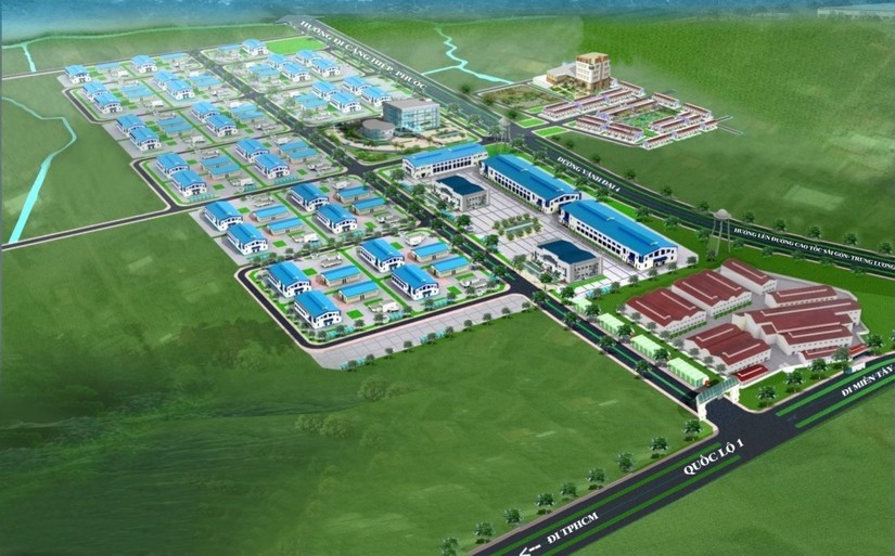 Phối cảnh KCN Ph&uacute;c Long giai đoạn 1. Nguồn: Cafeland.