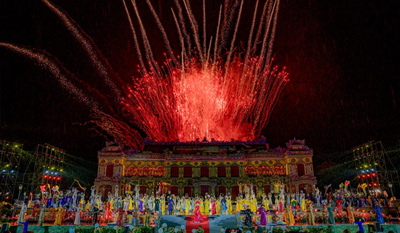 Lễ khai mạc Khai mạc Tuần lễ Festival nghệ thuật Quốc tế Huế 2024. Ảnh: Thuathienhue.gov.