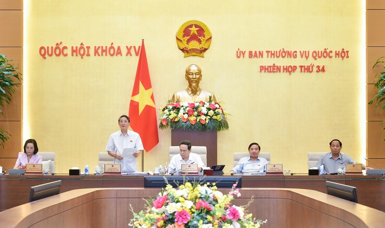 Ph&oacute; Chủ tịch 555win tải app Nguyễn Đức Hải ph&aacute;t biểu kết luận nội dung thảo luận về dự thảo Nghị quyết của 555win tải app về giảm thuế gi&aacute; trị gia tăng (VAT). Ảnh: quochoi.vn