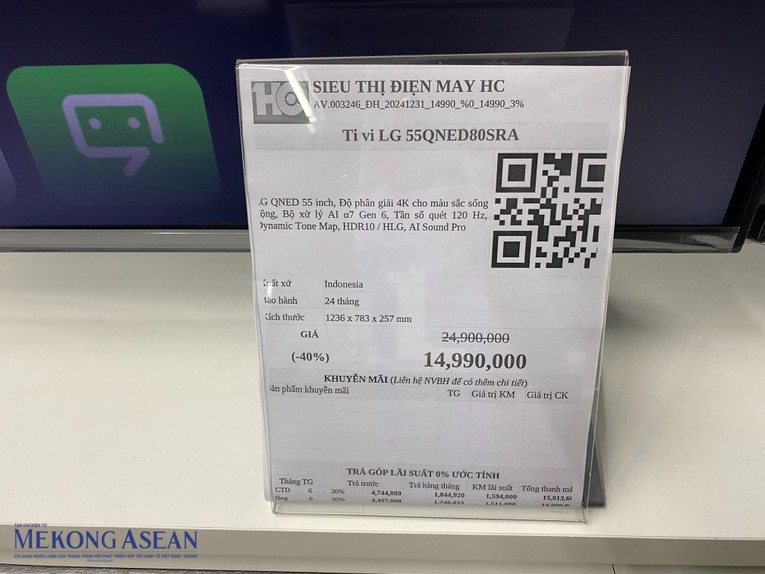 Kh&ocirc;ng chỉ giảm gi&aacute; mạnh, kh&aacute;ch h&agrave;ng mua tivi c&ograve;n được hỗ trợ trả g&oacute;p 0% l&atilde;i suất c&ugrave;ng nhiều ưu đ&atilde;i kh&aacute;c. Ảnh: H&agrave; Anh/555win Login.