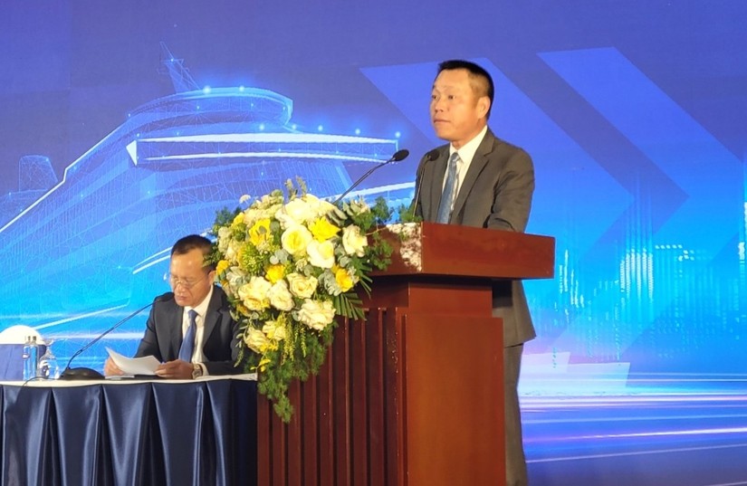 &Ocirc;ng Lương Minh Tuấn - Chủ tịch HĐQT Tập đo&agrave;n Đạt Phương tại ĐHĐCĐ thường ni&ecirc;n năm 2024.