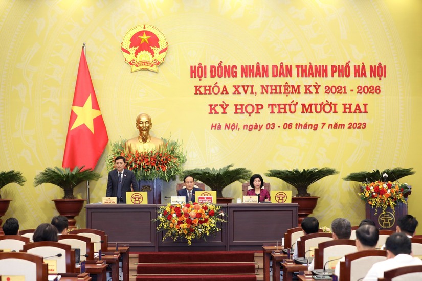 H&agrave; Nội ki&ecirc;n định chỉ ti&ecirc;u tăng trưởng cả năm 2023 l&agrave; 7%. Ảnh: Cổng th&ocirc;ng tin điện tử Ch&iacute;nh phủ trang H&agrave; Nội