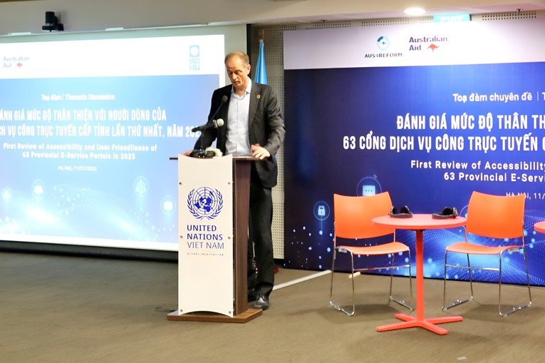 &Ocirc;ng Patrick Haverman, Ph&oacute; Đại diện thường tr&uacute; của UNDP Việt Nam. Ảnh: Phương Thảo.