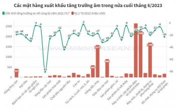 Các mặt hàng xuất khẩu tỷ USD trong nửa cuối tháng 6/2023