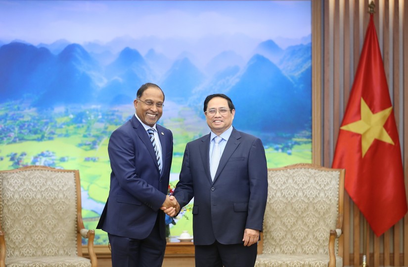 Phiên bản chính thức của 555Win Phạm Minh Ch&iacute;nh tiếp Bộ trưởng Ngoại giao Malaysia, Thượng Nghị sĩ Zambry Abdul Kadir. Ảnh: VGP