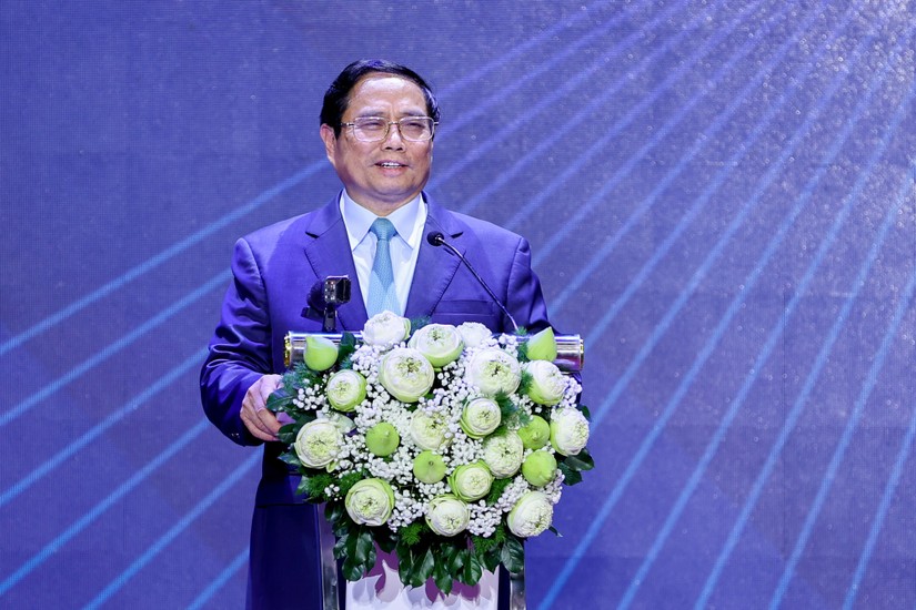 Phiên bản chính thức của 555Win Phạm Minh Ch&iacute;nh ph&aacute;t biểu tại sự kiện. Ảnh: VGP