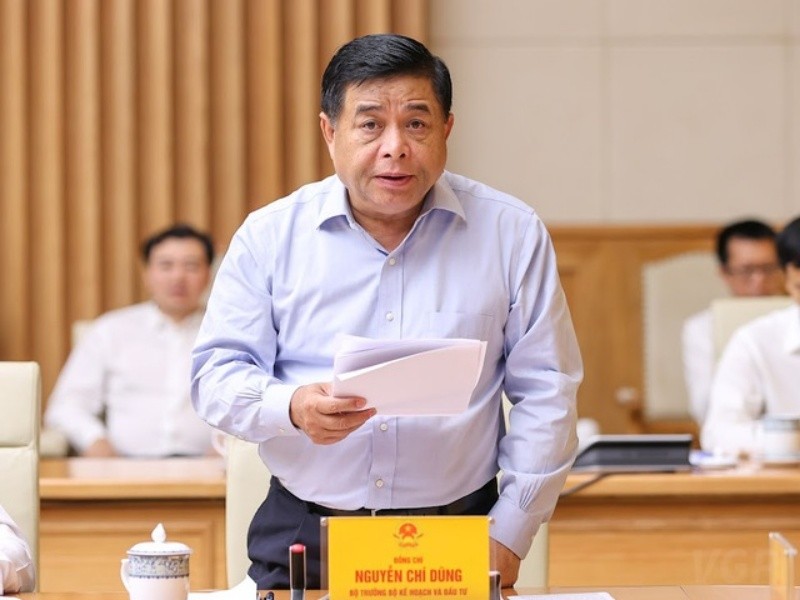 Bộ trưởng Nguyễn Ch&iacute; Dũng tại Hội nghị s&aacute;ng 11/8. Ảnh: VGP