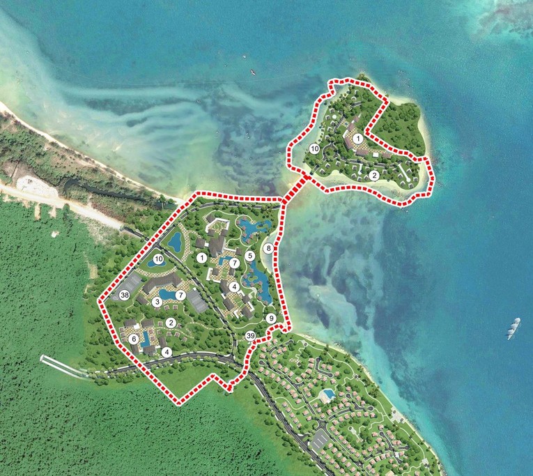 Khu 1 thuộc ph&acirc;n khu Khu nghỉ dưỡng phức hợp Enclave Ph&uacute; Quốc. Nguồn: Cafeland.