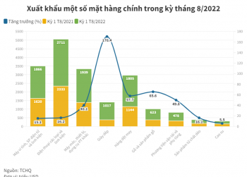 Việt Nam xuất siêu hơn 1,4 tỷ USD đến giữa tháng 8/2022