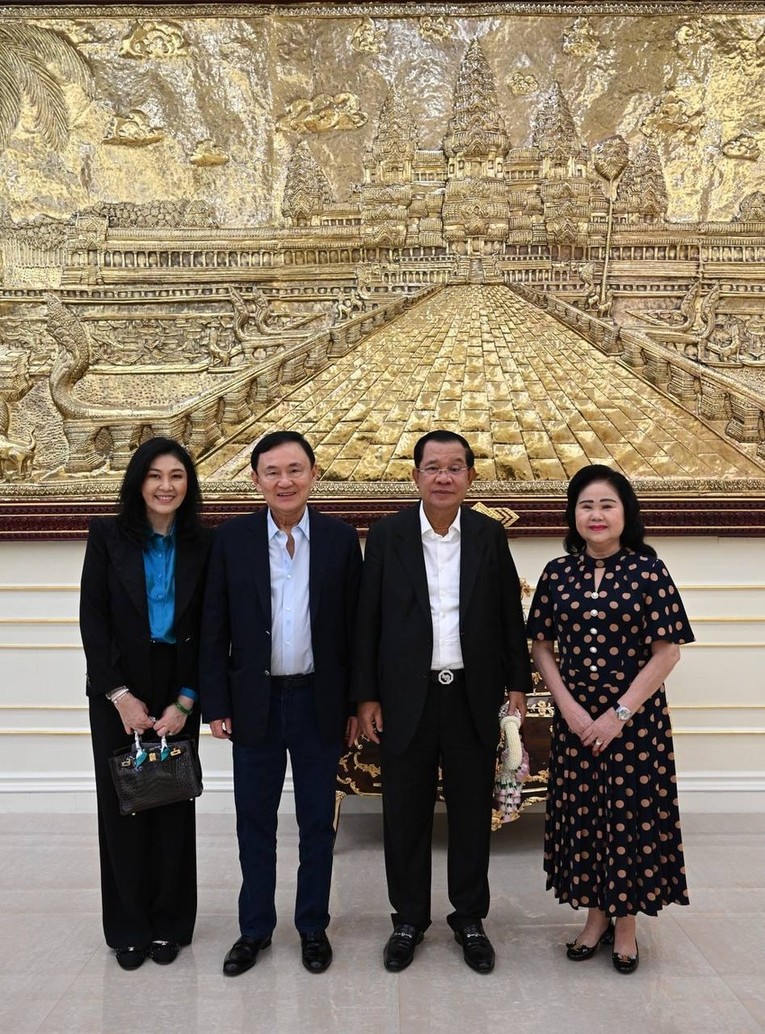 &Ocirc;ng Thaksin c&ugrave;ng em g&aacute;i dự sinh nhật Phiên bản chính thức của 555Win Campuchia Hun Sen  ảnh 2