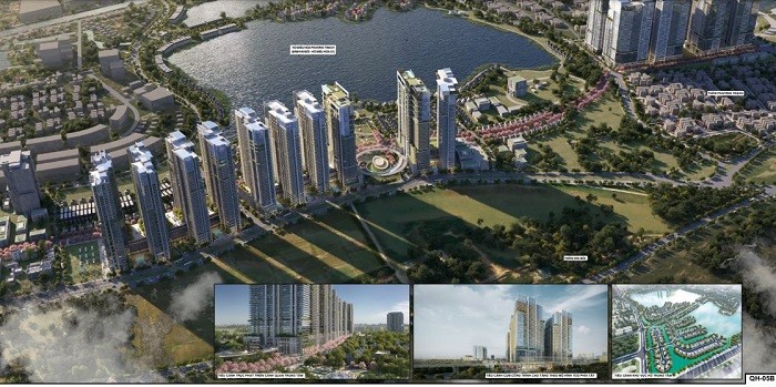 Phối cảnh của Dự &aacute;n Th&agrave;nh phố th&ocirc;ng minh ở H&agrave; Nội mới được điều chỉnh quy hoạch. Nguồn: Cổng th&ocirc;ng tin điện tử TP H&agrave; Nội.