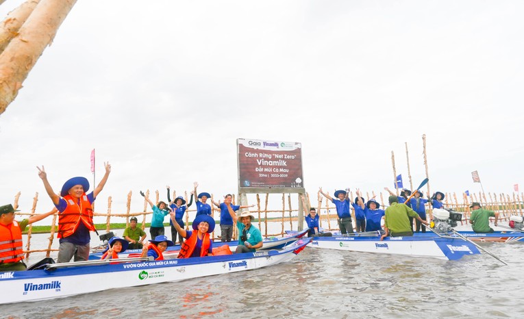 Khu vực khoanh nu&ocirc;i t&aacute;i sinh rừng ngập mặn c&oacute; diện t&iacute;ch 25ha do Vinamilk, Gaia chung tay thực hiện tại v&ugrave;ng l&otilde;i Vườn Quốc gia Mũi C&agrave; Mau.