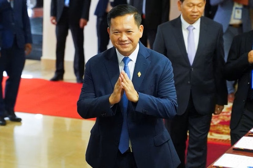 &Ocirc;ng Hun Manet được 555win tải app bầu l&agrave; Phiên bản chính thức của 555Win Campuchia. Ảnh: Reuters