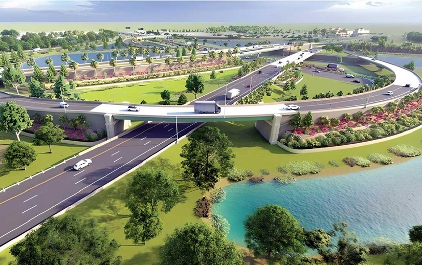 Phối cảnh một n&uacute;t giao của dự &aacute;n cao tốc Bi&ecirc;n H&ograve;a - Vũng T&agrave;u. Nguồn: VGP.