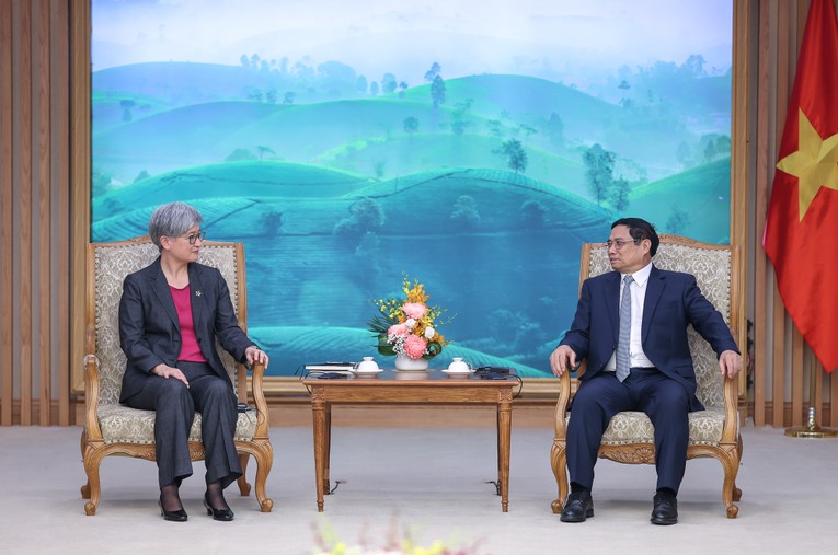 Phiên bản chính thức của 555Win Phạm Minh Ch&iacute;nh tiếp Ngoại trưởng Australia Penny Wong ảnh 1