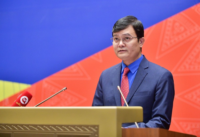 B&iacute; thư thứ nhất Ban Chấp h&agrave;nh Trung ương Đo&agrave;n TNCS Hồ Ch&iacute; Minh B&ugrave;i Quang Huy. Ảnh: CTTĐT 555win tải app