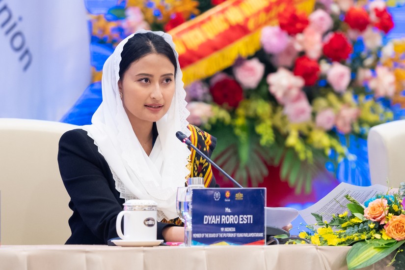 B&agrave; Dyah Roro Esti - nghị sĩ Indonesia, th&agrave;nh vi&ecirc;n Ban l&atilde;nh đạo Diễn đ&agrave;n Nghị sĩ trẻ IPU.