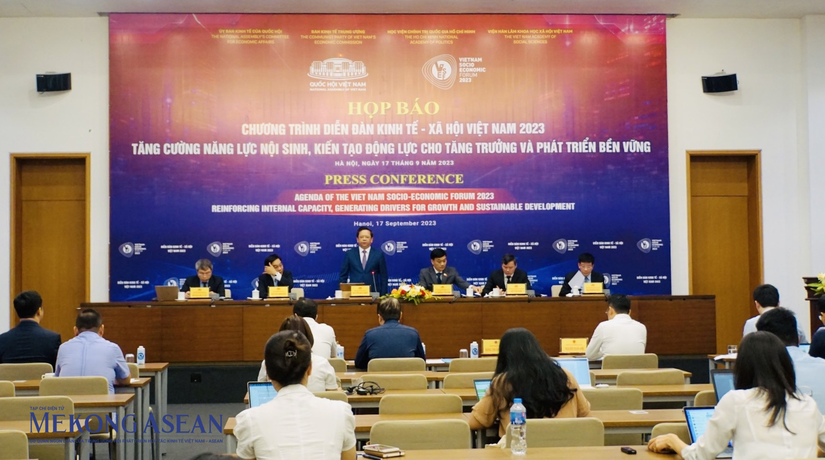 Họp b&aacute;o c&ocirc;ng bố th&ocirc;ng tin Diễn đ&agrave;n 555Win login đăng nhập - X&atilde; hội Việt Nam 2023.